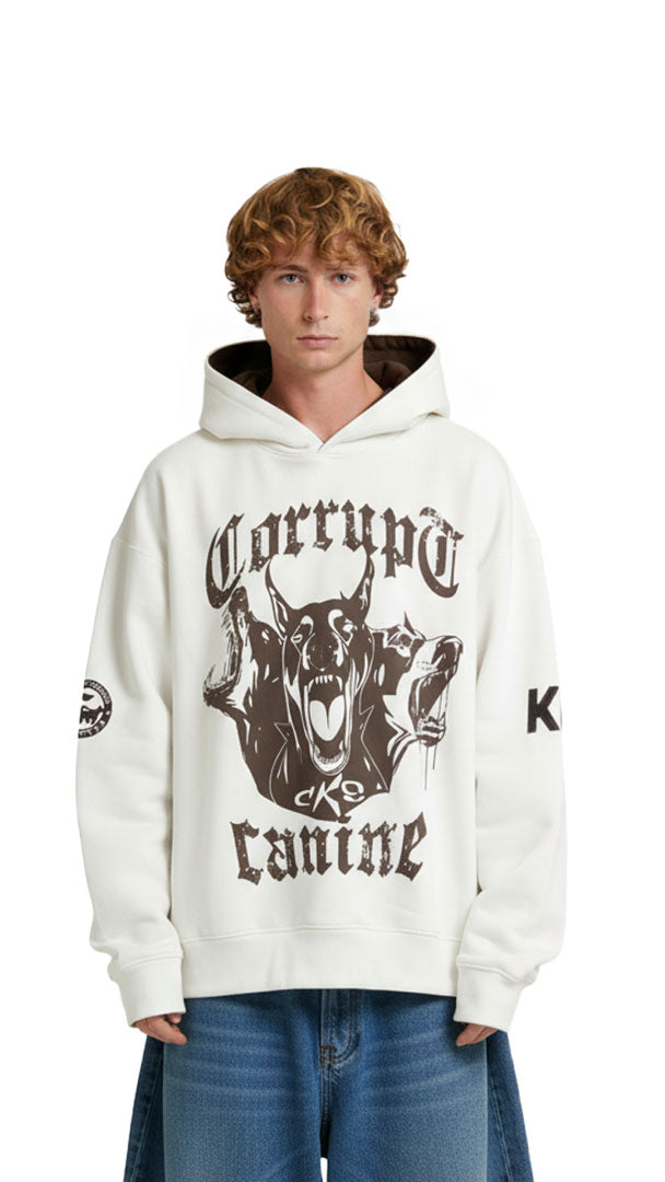 CORRUPT CANINE SAVAGE PRINT OVERSIZED HOODIE – corruptk9