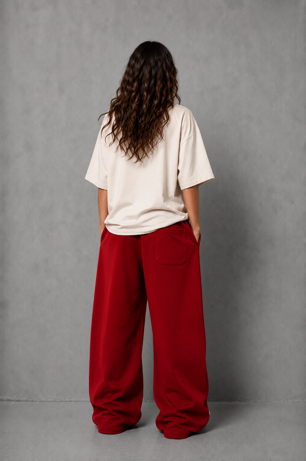 CORRUPT CANINE SILENCE SPEAKS LOUDER BOXY GRAPHIC T-SHIRT & WIDE LEG SWEATPANTS SET