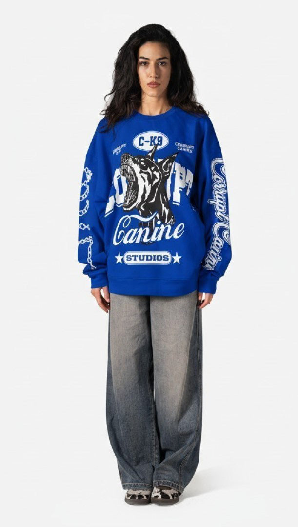 C-K9 SAVAGE DOG GRAPHIC CREWNECK SWEATSHIRT