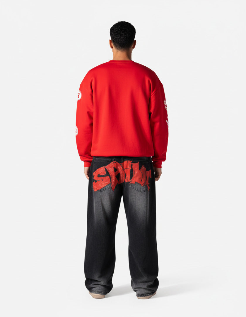 C-K9 SAVAGE DOG GRAPHIC CREWNECK SWEATSHIRT