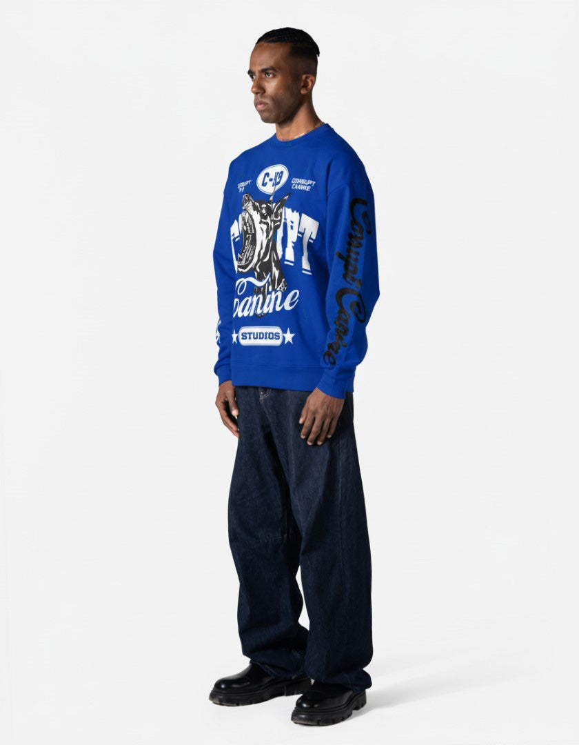 C-K9 SAVAGE DOG GRAPHIC CREWNECK SWEATSHIRT