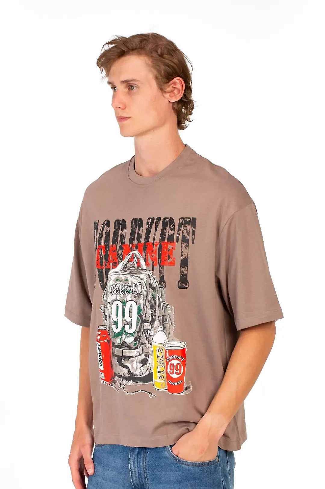 CORRUPT GRAPHIC MODERN PRINT T-SHIRT