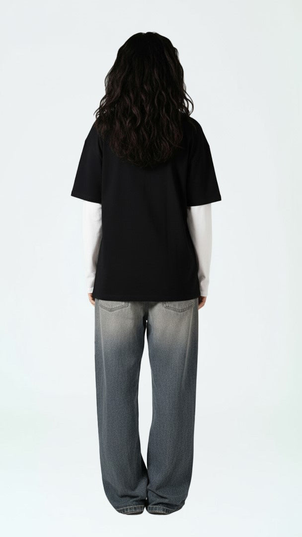 DOGY PRINT ROUNDED LONG SLEEVED CORRUPTK9 SWEATSHIRT