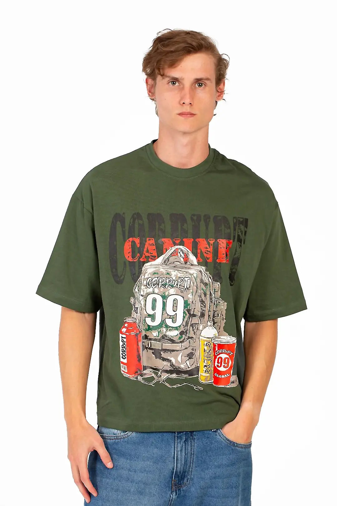 CORRUPT GRAPHIC MODERN PRINT T-SHIRT