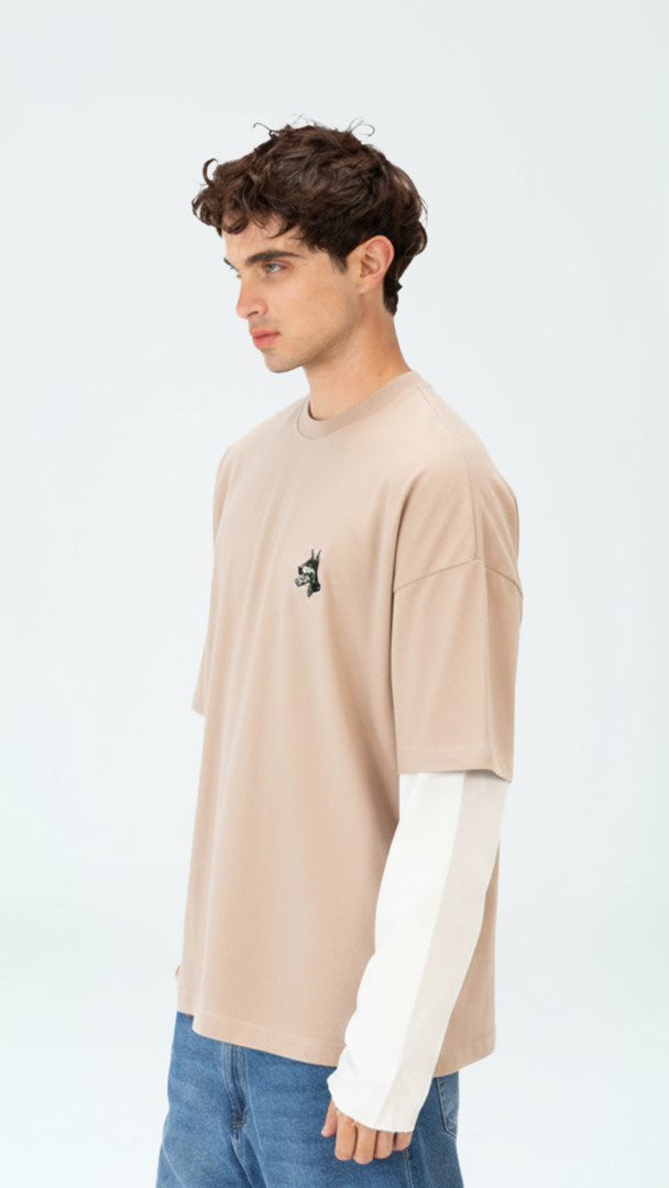 DOGY PRINT ROUNDED LONG SLEEVED CORRUPTK9 SWEATSHIRT