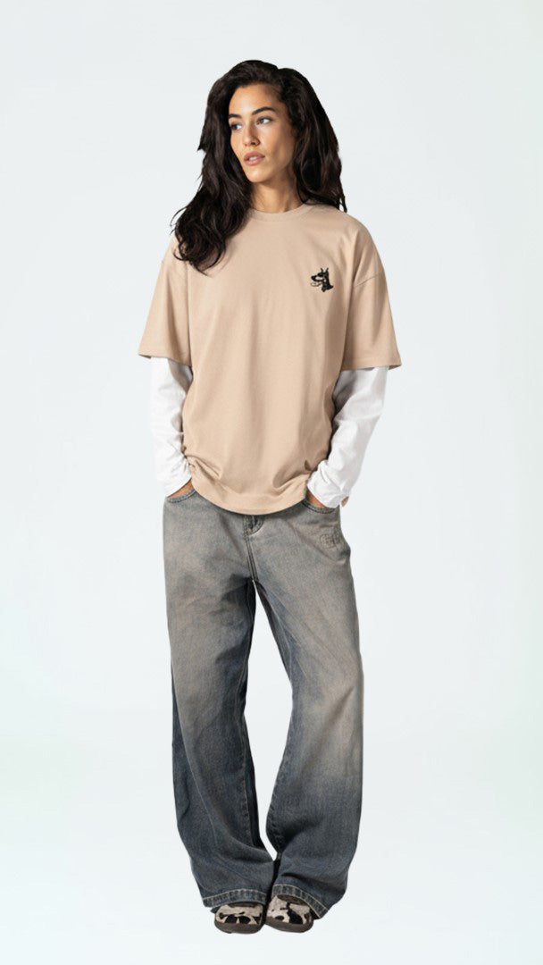 DOGY PRINT ROUNDED LONG SLEEVED CORRUPTK9 SWEATSHIRT