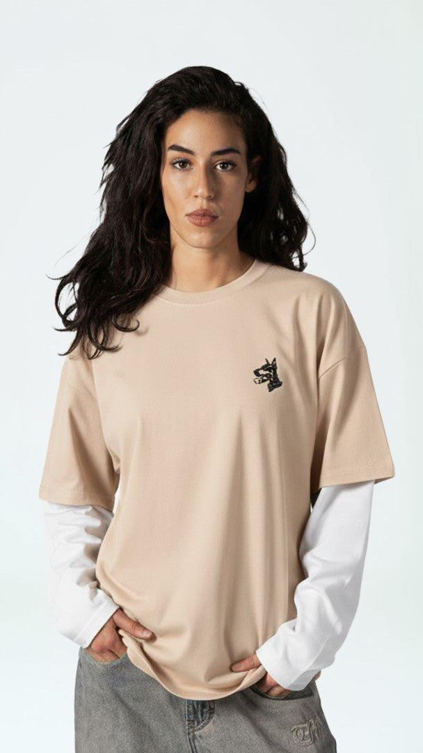 DOGY PRINT ROUNDED LONG SLEEVED CORRUPTK9 SWEATSHIRT