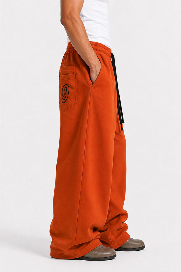 WIDE LEG FLEECE OFF GRID SWEATPANTS WITH DRAWSTRING