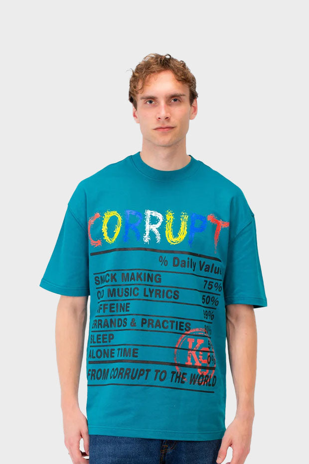 TEXT PRINTED CORRUPT K9 T-SHIRT