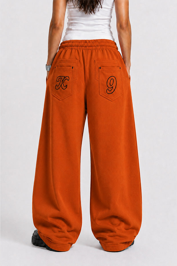 WIDE LEG FLEECE OFF GRID SWEATPANTS WITH DRAWSTRING