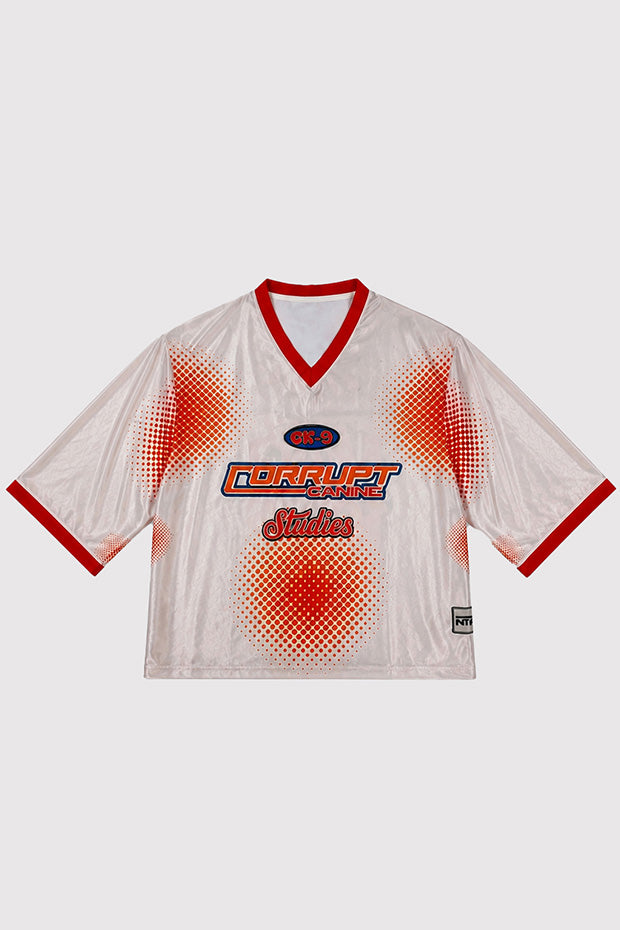 CK-9 STUDIOS BOXY FIT GRAPHIC JERSEY T-SHIRT