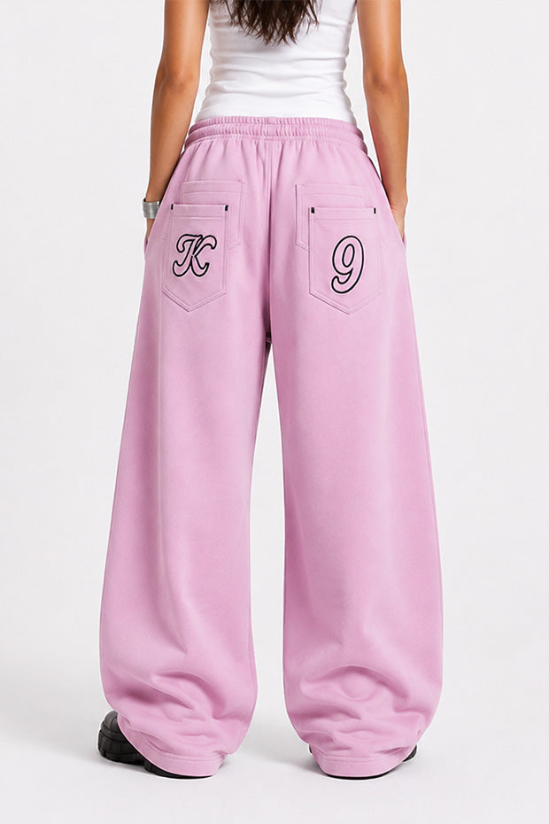 WIDE LEG FLEECE OFF GRID SWEATPANTS WITH DRAWSTRING