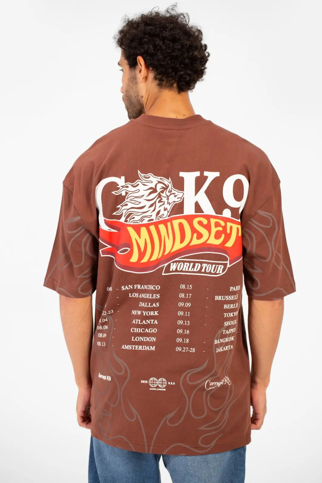 MINDSET CK9 PRINT HALF SLEEVE T-SHIRT