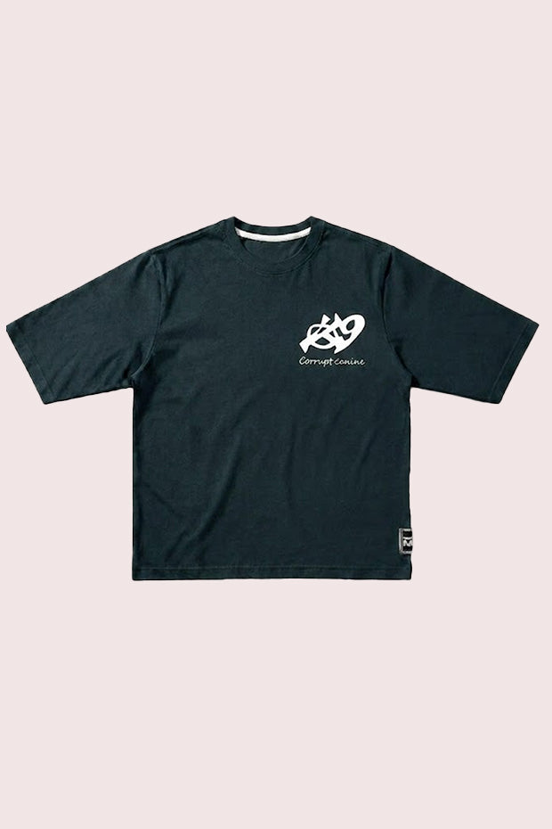 CORRUPT CANINE DUAL LOGO HEAVYWEIGHT BOX T-SHIRT