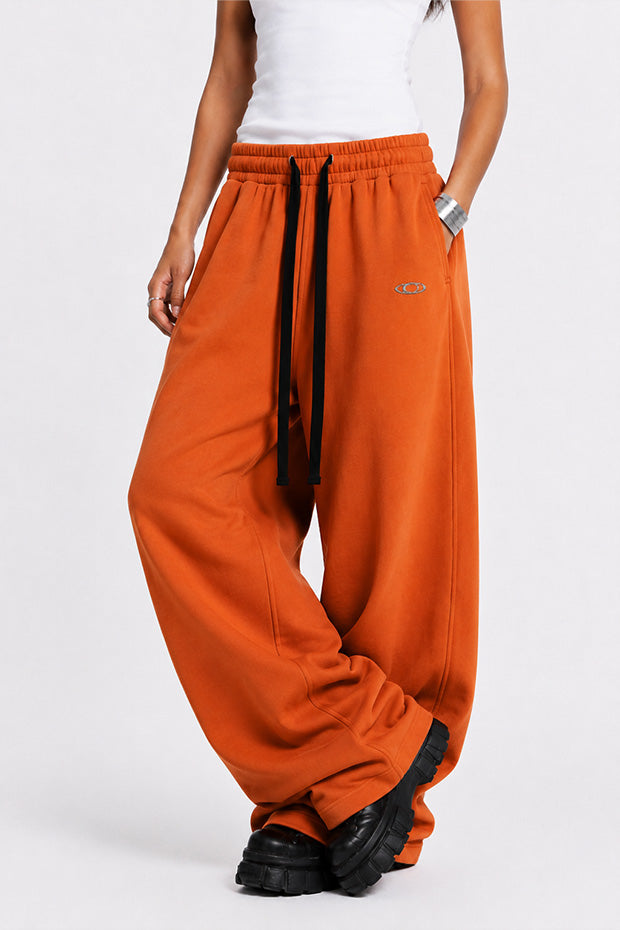 WIDE LEG FLEECE OFF GRID SWEATPANTS WITH DRAWSTRING
