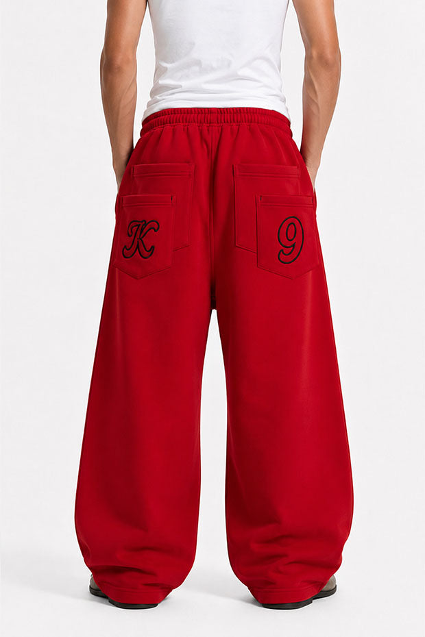 WIDE LEG FLEECE OFF GRID SWEATPANTS WITH DRAWSTRING