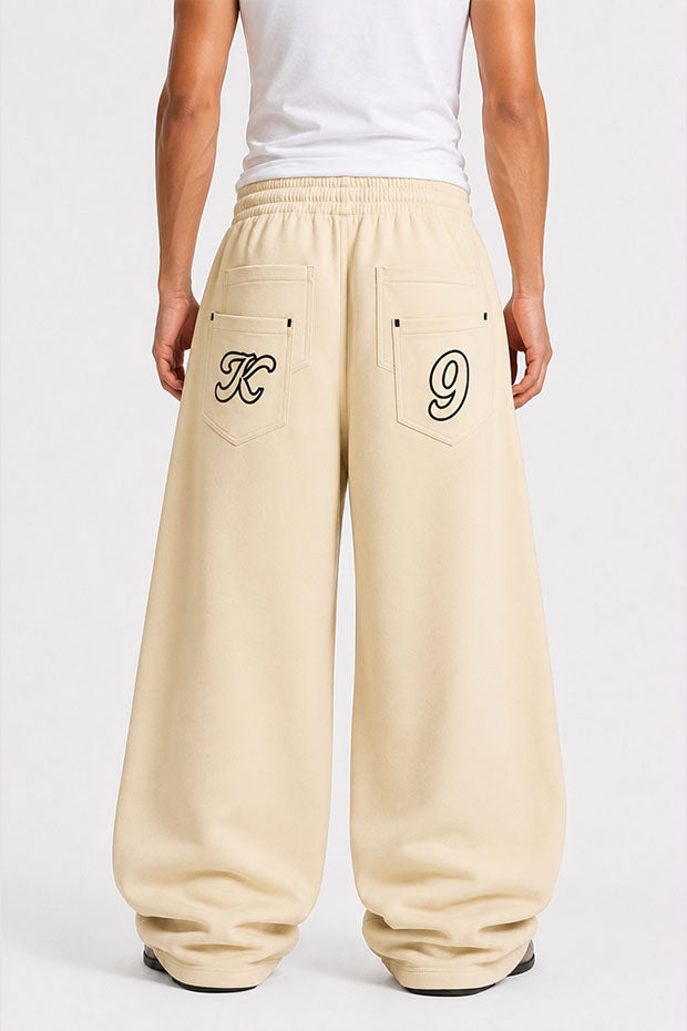 WIDE LEG FLEECE OFF GRID SWEATPANTS WITH DRAWSTRING