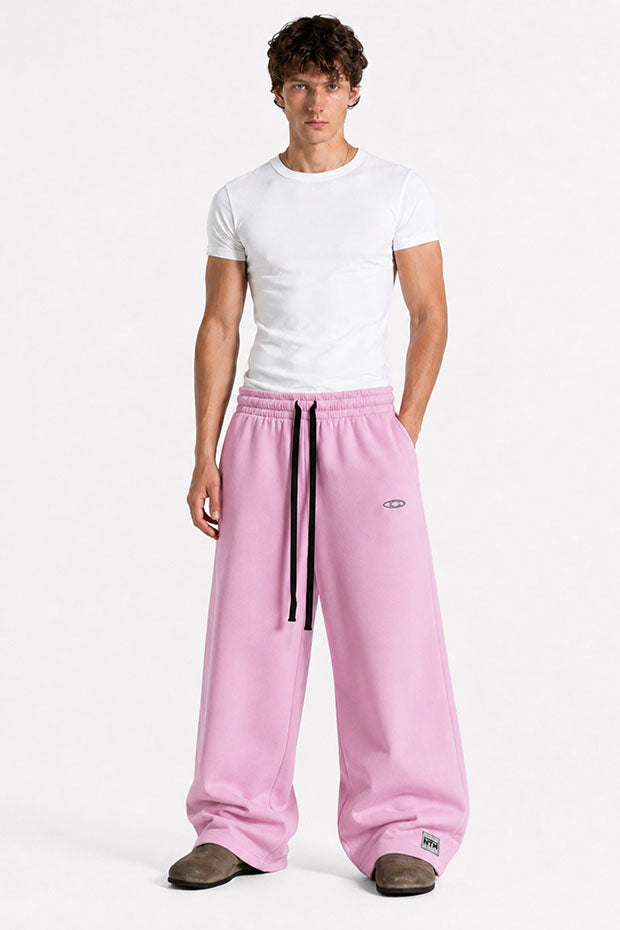 WIDE LEG FLEECE OFF GRID SWEATPANTS WITH DRAWSTRING