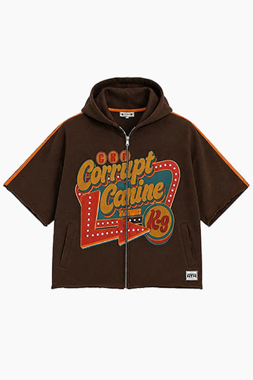 OLD SCHOOL LEAGUE GRAPHIC T-SHIRT WITH ROUND CAP SLEEVES
