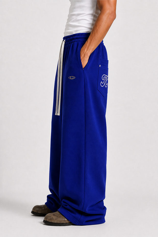 WIDE LEG FLEECE OFF GRID SWEATPANTS WITH DRAWSTRING