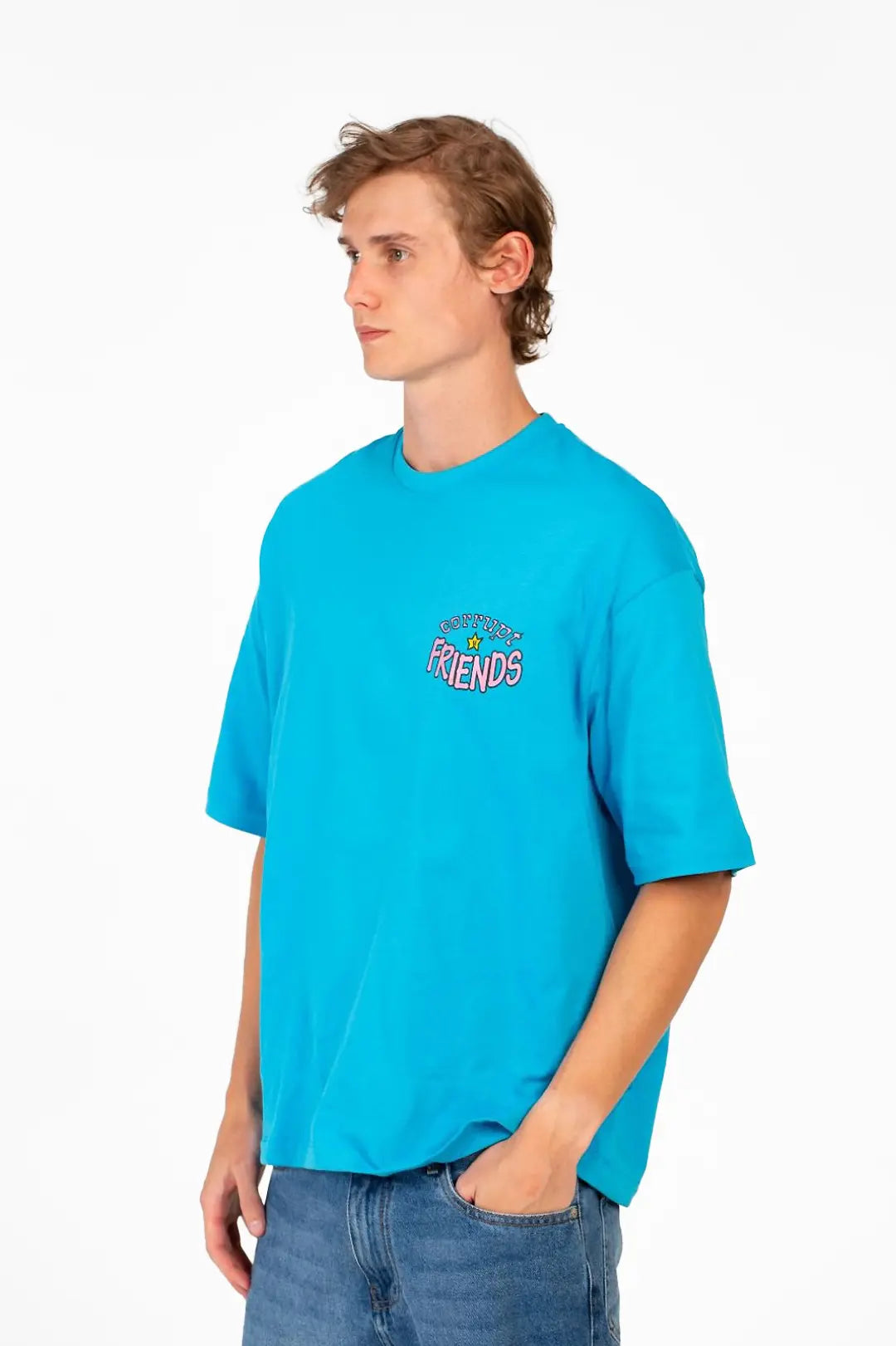 STAR SHAPES CORRUPT PRINT T-SHIRT