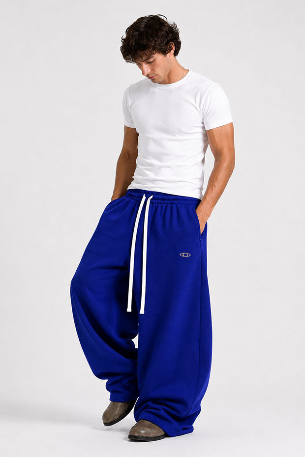 WIDE LEG FLEECE OFF GRID SWEATPANTS WITH DRAWSTRING