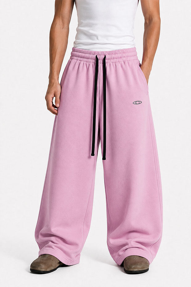 WIDE LEG FLEECE OFF GRID SWEATPANTS WITH DRAWSTRING