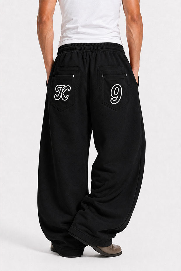WIDE LEG FLEECE OFF GRID SWEATPANTS WITH DRAWSTRING