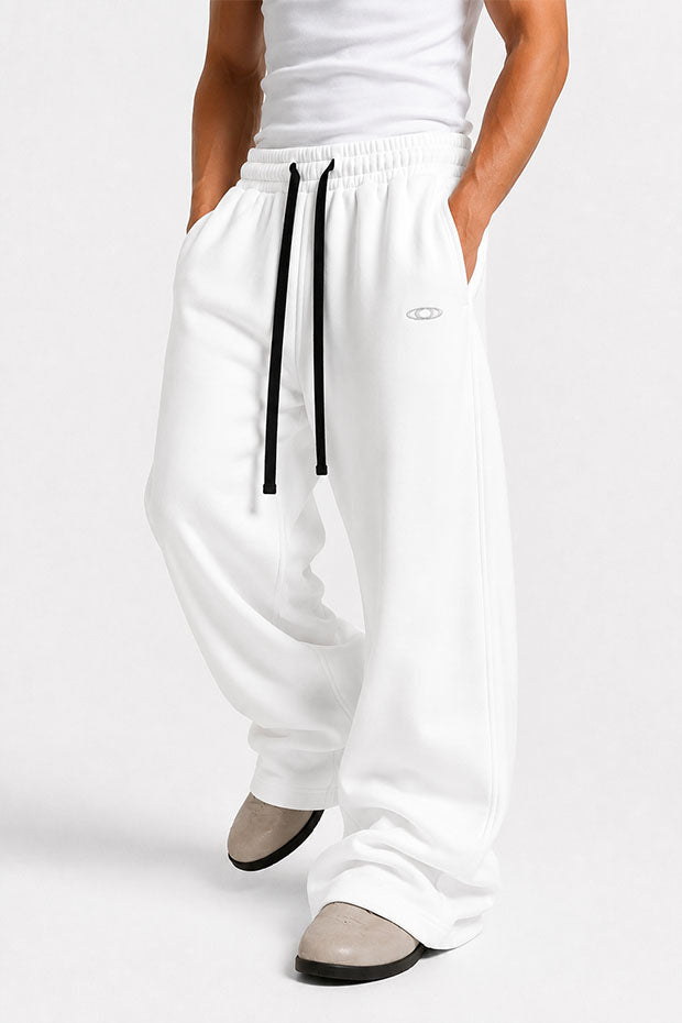WIDE LEG FLEECE OFF GRID SWEATPANTS WITH DRAWSTRING