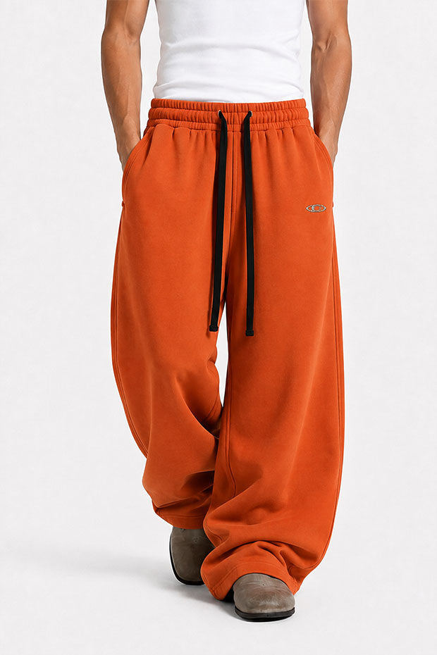 WIDE LEG FLEECE OFF GRID SWEATPANTS WITH DRAWSTRING