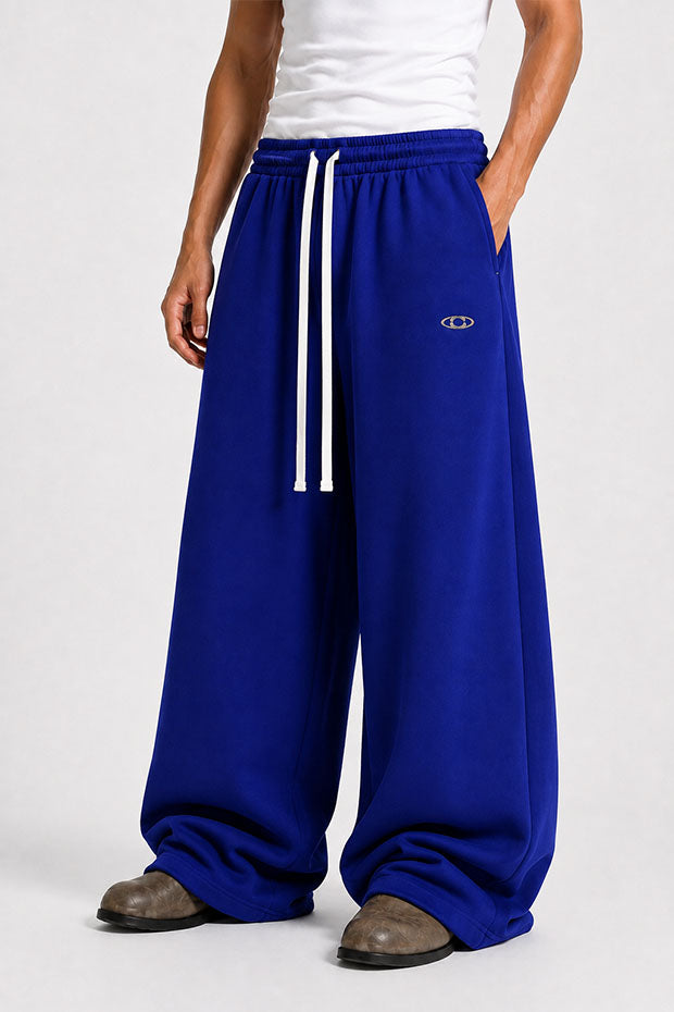 WIDE LEG FLEECE OFF GRID SWEATPANTS WITH DRAWSTRING