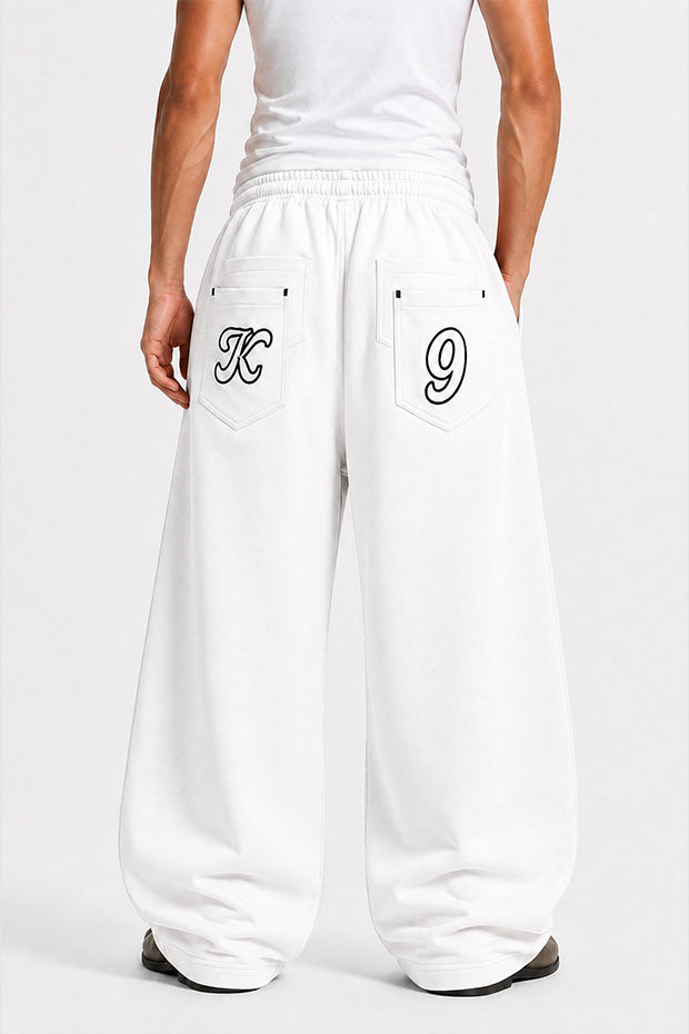 WIDE LEG FLEECE OFF GRID SWEATPANTS WITH DRAWSTRING