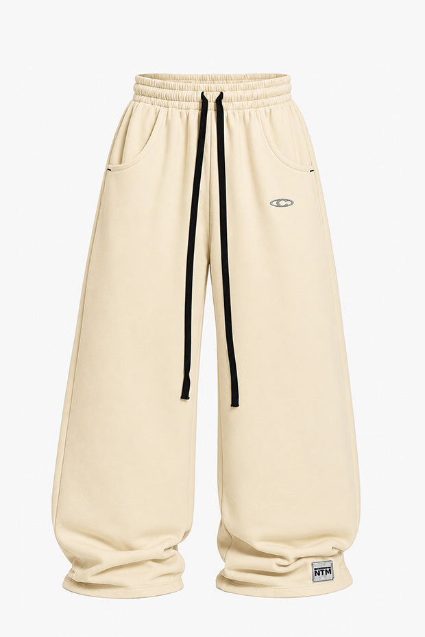 WIDE LEG FLEECE OFF GRID SWEATPANTS WITH DRAWSTRING