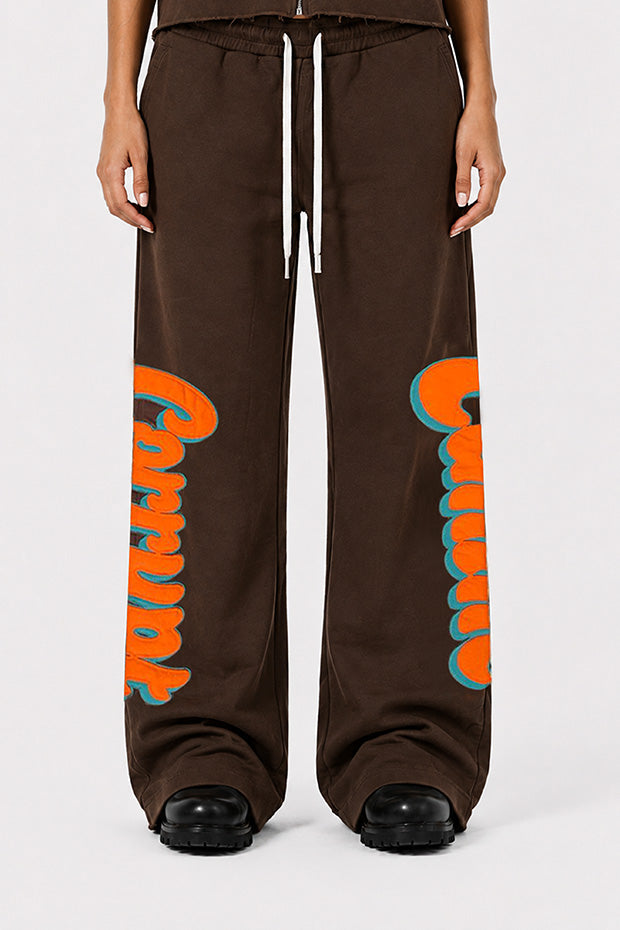 CORRUPT CANINE RETRO LEAGUE WIDE LEG SWEATPANTS