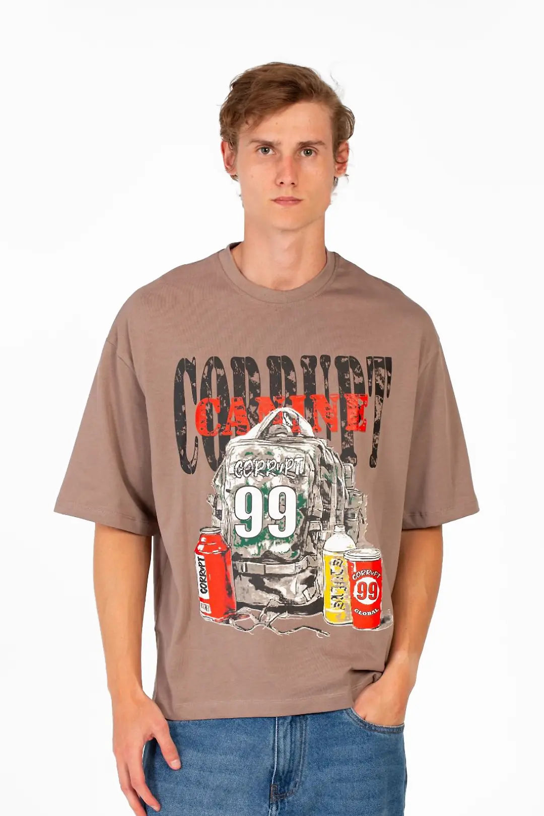 CORRUPT GRAPHIC MODERN PRINT T-SHIRT