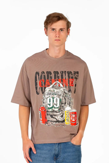 CORRUPT GRAPHIC MODERN PRINT T-SHIRT
