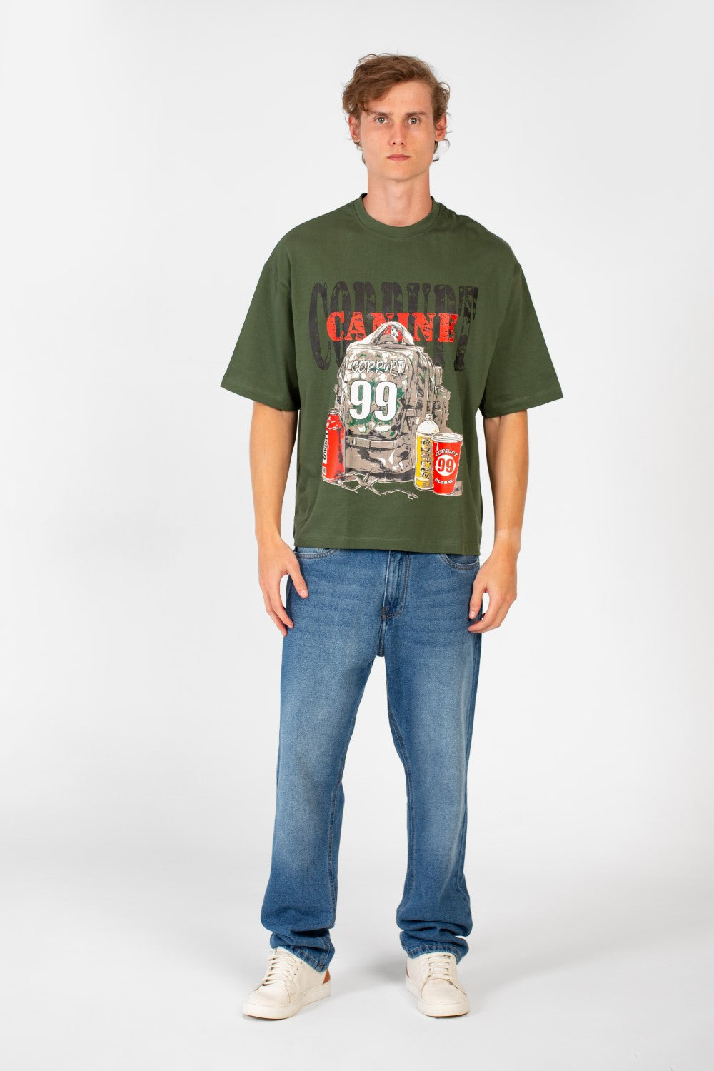 CORRUPT GRAPHIC MODERN PRINT T-SHIRT