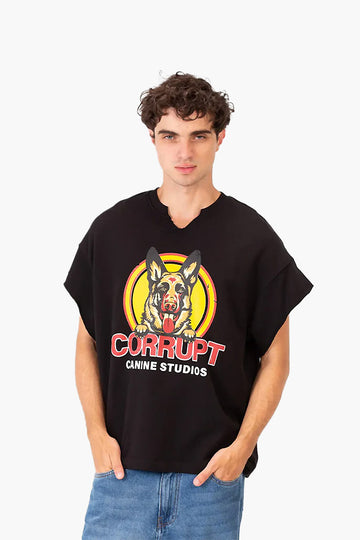 CORRUPT DOGY PRINT SHORT SLEEVES T-SHIRT