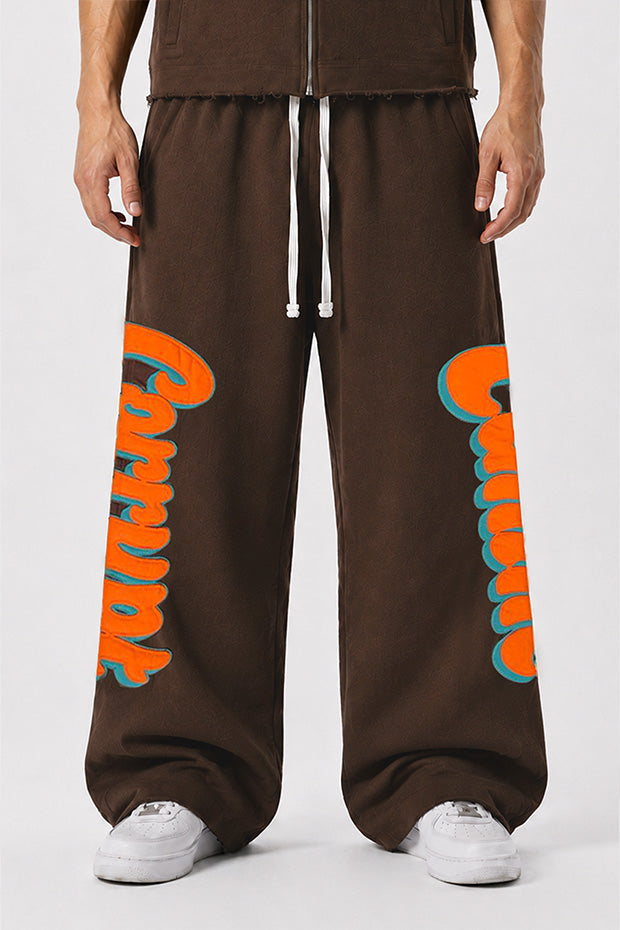 CORRUPT CANINE RETRO LEAGUE WIDE LEG SWEATPANTS