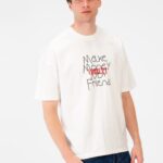 CORRUPT TEXT PRINT OVERSIZE T-SHIRT