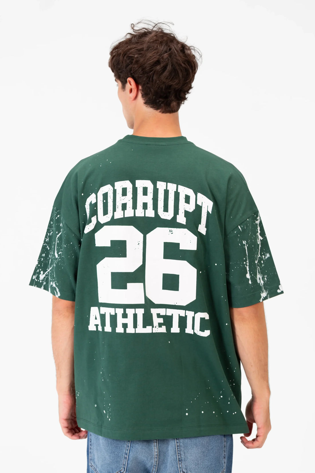 CORRUPT NINETIES VARSITY BASEBALL OVERSIZED T-SHIRT