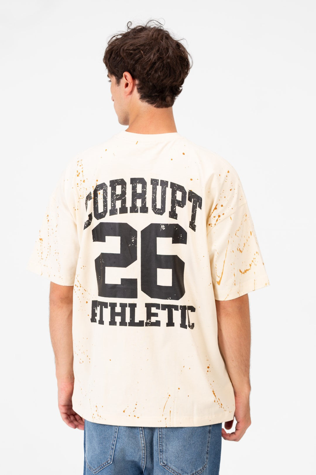 CORRUPT NINETIES VARSITY BASEBALL OVERSIZED T-SHIRT