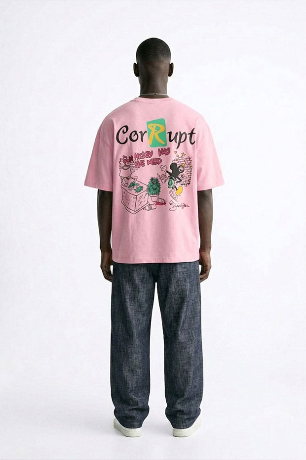 OVERSIZE GRAPHIC PRINT T-SHIRT