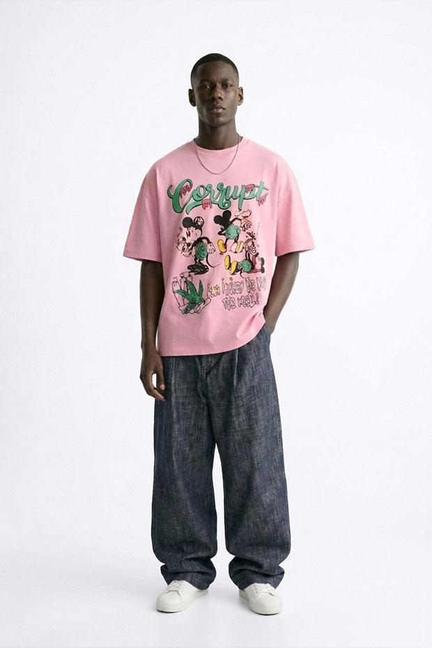 OVERSIZE GRAPHIC PRINT T-SHIRT