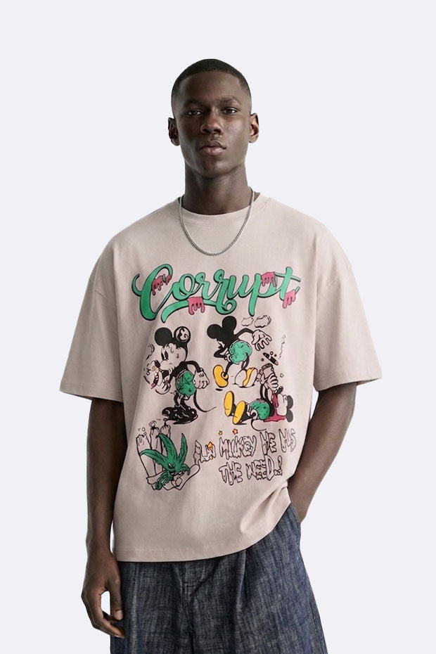 OVERSIZE GRAPHIC PRINT T-SHIRT
