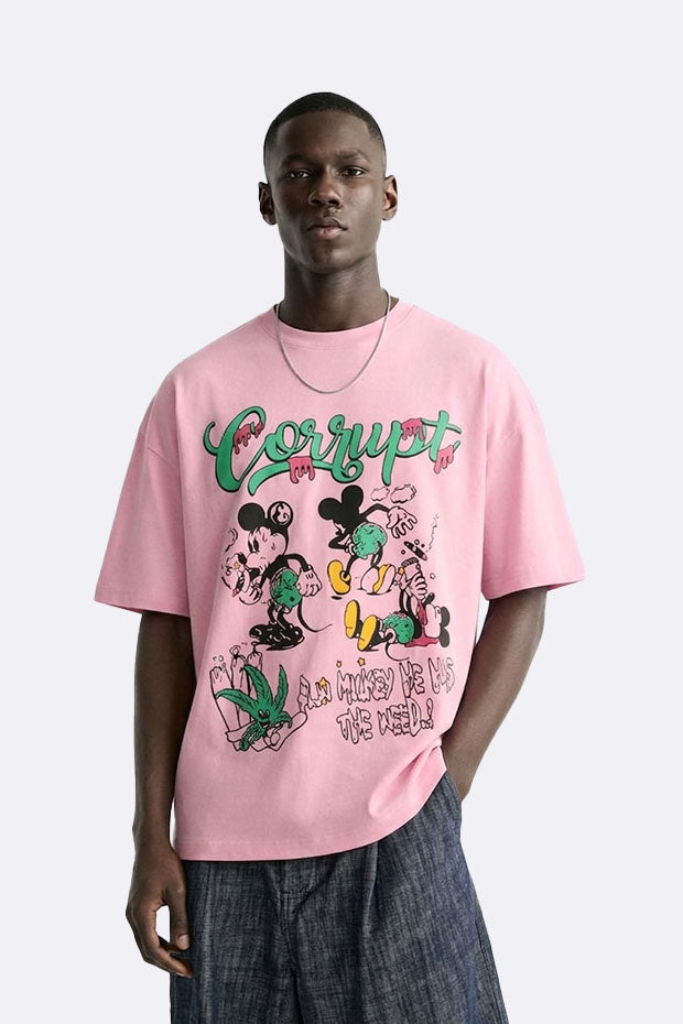 OVERSIZE GRAPHIC PRINT T-SHIRT