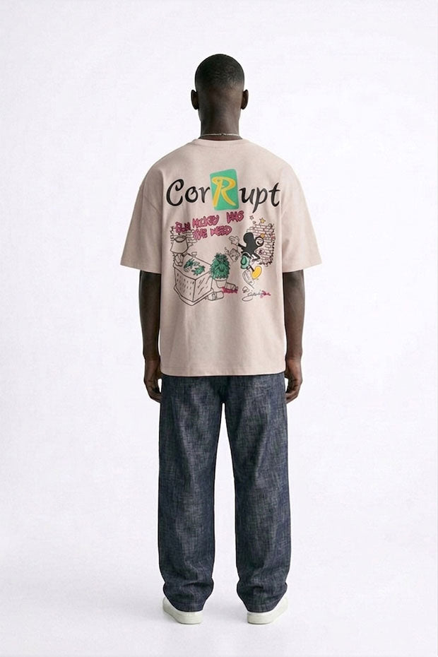 OVERSIZE GRAPHIC PRINT T-SHIRT