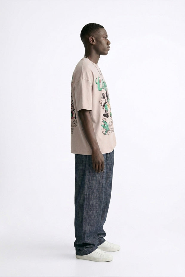 OVERSIZE GRAPHIC PRINT T-SHIRT