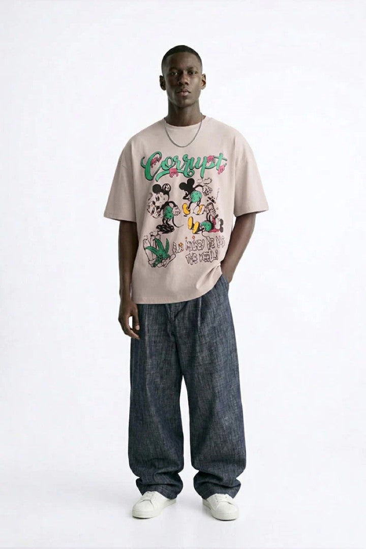 OVERSIZE GRAPHIC PRINT T-SHIRT