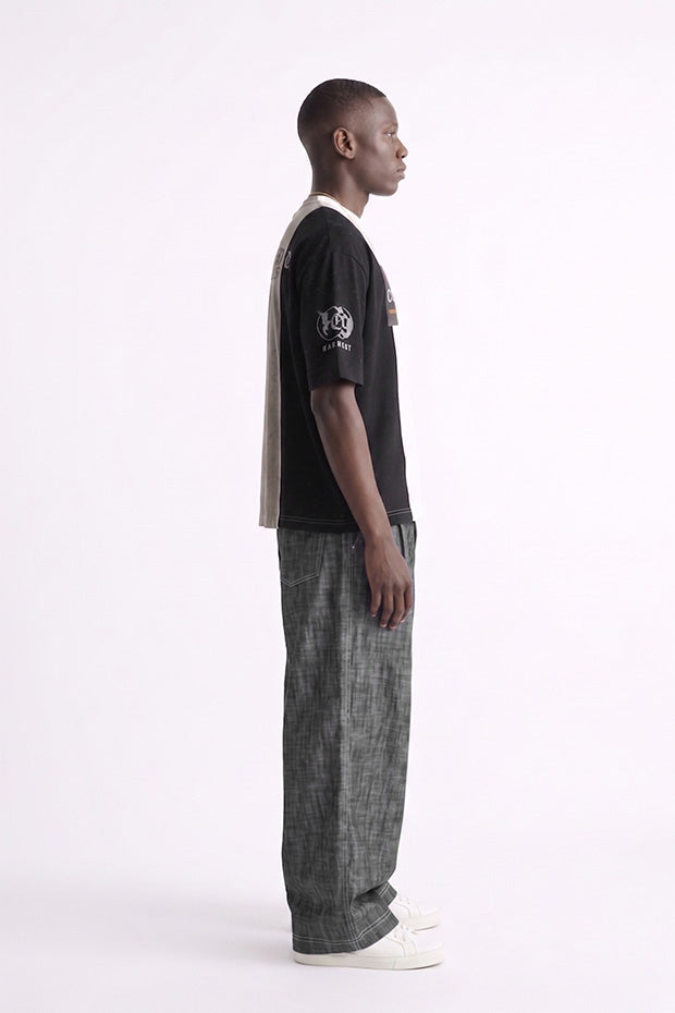 HALF &amp; HALF CORRUPT CANINE OVERSIZED MODERN T-SHIRT